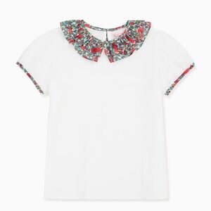 LA COQUETA Peonia top pink floral